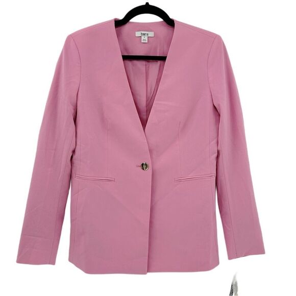 Bar III One-Button Rose Bloom Pink Jacket NWT Size Small - Picture 2 of 14